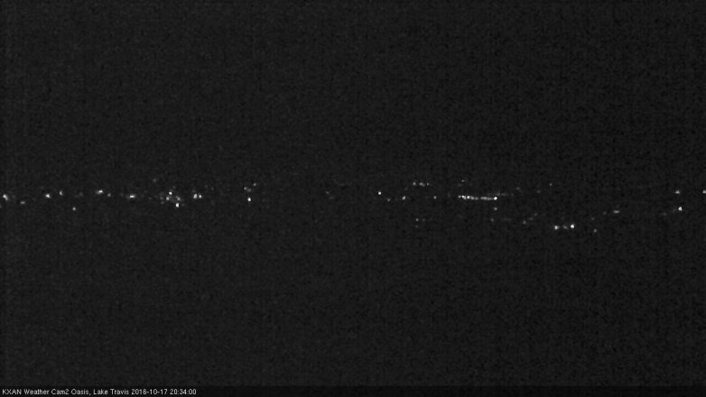 Lake Travis webcam, October 17, 2016 7:50 PM CT