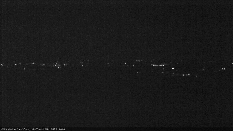 Lake Travis webcam, October 17, 2016 8:05 PM CT