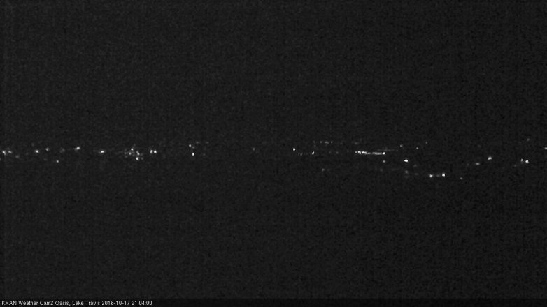 Lake Travis webcam, October 17, 2016 8:20 PM CT