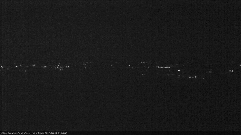 Lake Travis webcam, October 17, 2016 8:55 PM CT