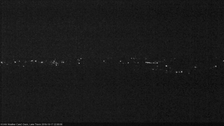 Lake Travis webcam, October 17, 2016 9:05 PM CT