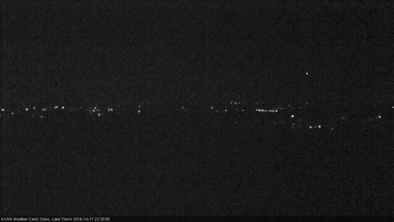Lake Travis webcam, October 17, 2016 9:40 PM CT
