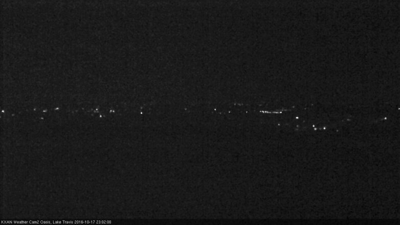 Lake Travis webcam, October 17, 2016 10:05 PM CT