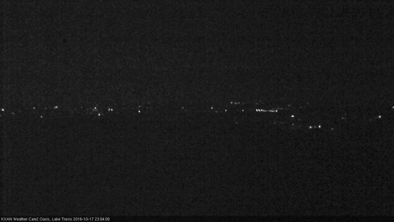 Lake Travis webcam, October 17, 2016 10:25 PM CT