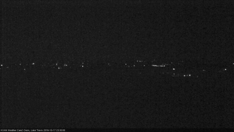 Lake Travis webcam, October 17, 2016 10:35 PM CT