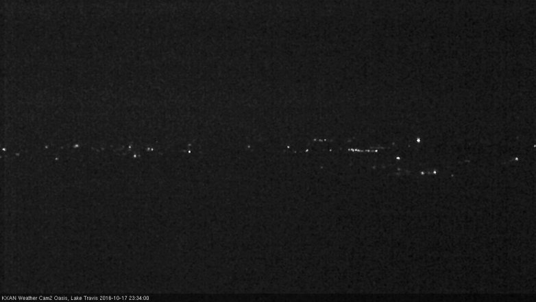 Lake Travis webcam, October 17, 2016 10:55 PM CT