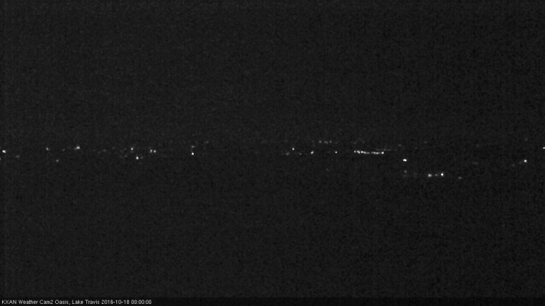 Lake Travis webcam, October 17, 2016 11:05 PM CT