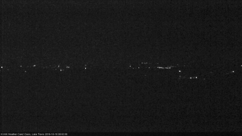 Lake Travis webcam, October 17, 2016 11:20 PM CT