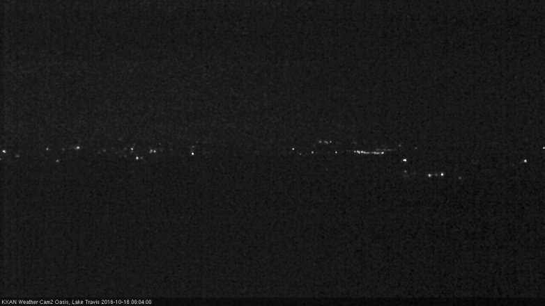 Lake Travis webcam, October 17, 2016 11:25 PM CT
