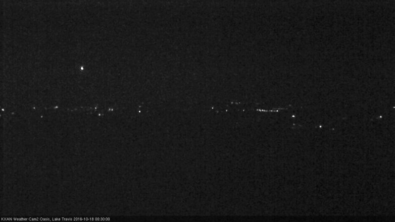 Lake Travis webcam, October 17, 2016 11:40 PM CT