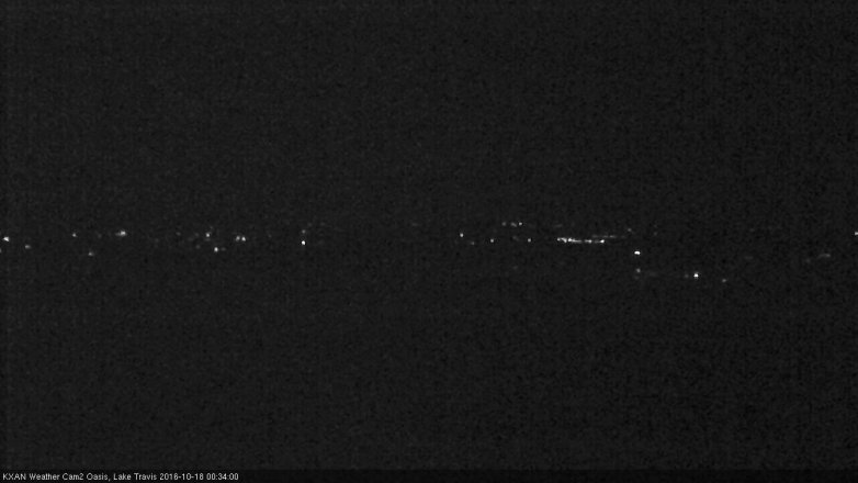 Lake Travis webcam, October 17, 2016 11:50 PM CT