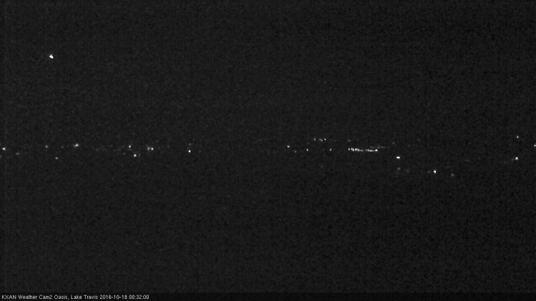 Lake Travis webcam, October 17, 2016 11:55 PM CT