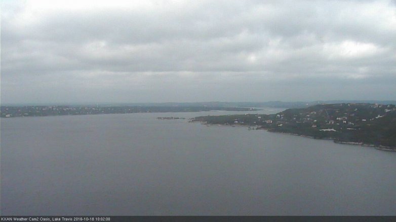 Lake Travis webcam, October 18, 2016 9:15 AM CT