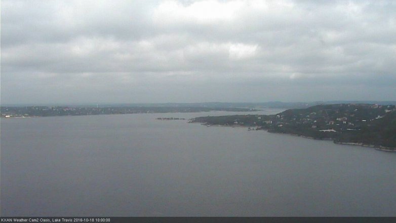 Lake Travis webcam, October 18, 2016 9:20 AM CT