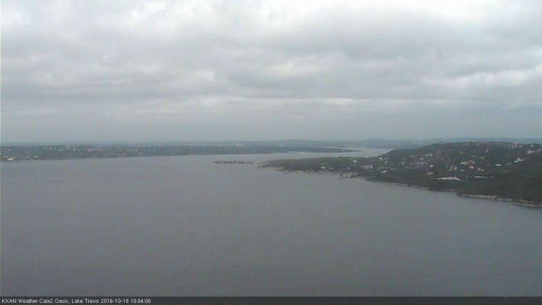 Lake Travis webcam, October 18, 2016 9:30 AM CT
