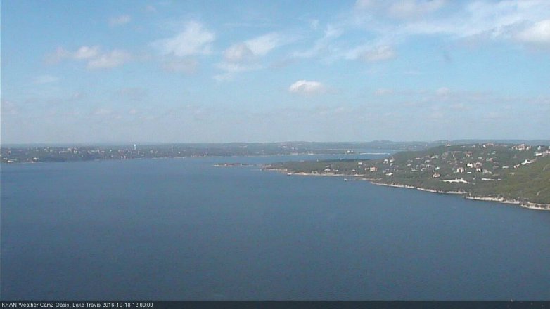 Lake Travis webcam, October 18, 2016 11:25 AM CT