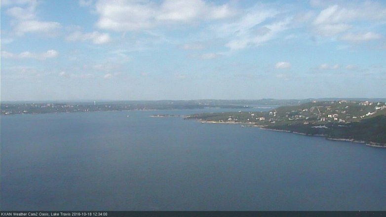 Lake Travis webcam, October 18, 2016 11:55 AM CT