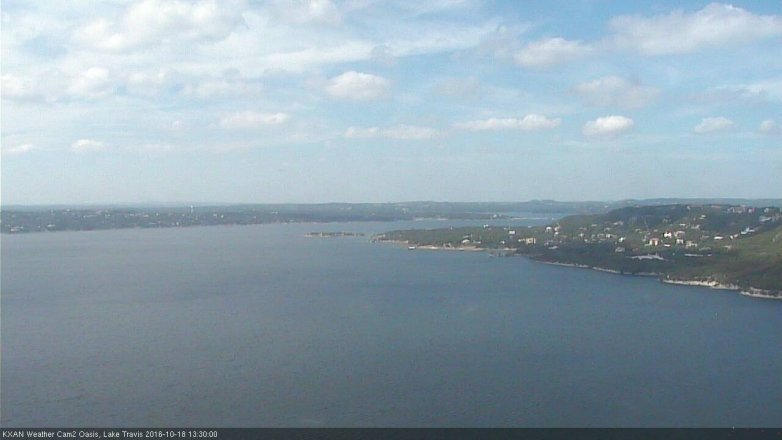 Lake Travis webcam, October 18, 2016 12:45 PM CT
