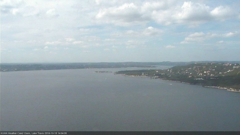 Lake Travis webcam, October 18, 2016 1:10 PM CT