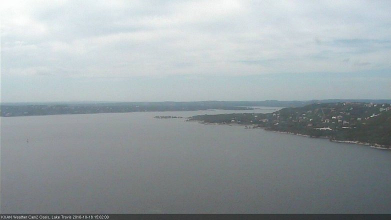 Lake Travis webcam, October 18, 2016 2:10 PM CT
