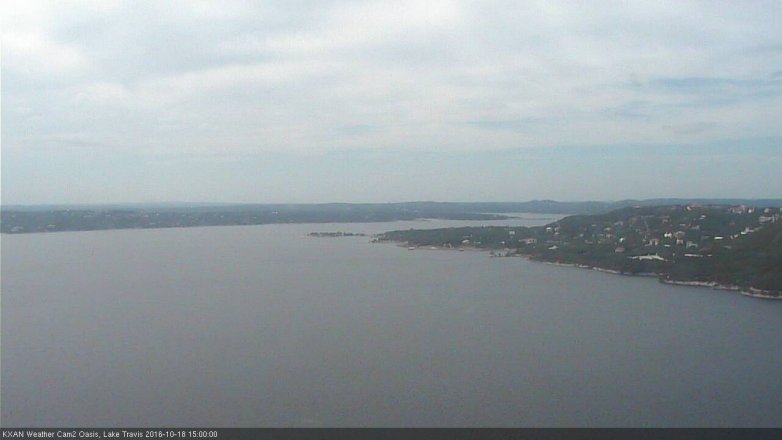 Lake Travis webcam, October 18, 2016 2:25 PM CT