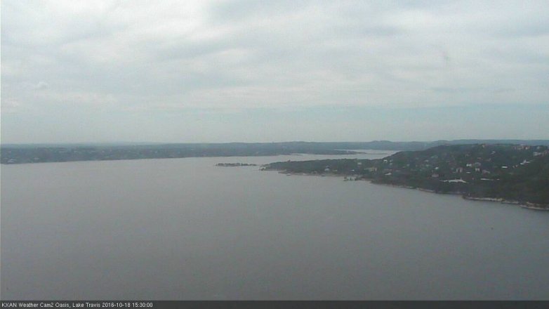 Lake Travis webcam, October 18, 2016 2:40 PM CT