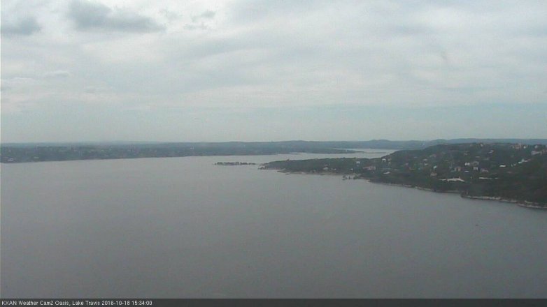 Lake Travis webcam, October 18, 2016 2:50 PM CT