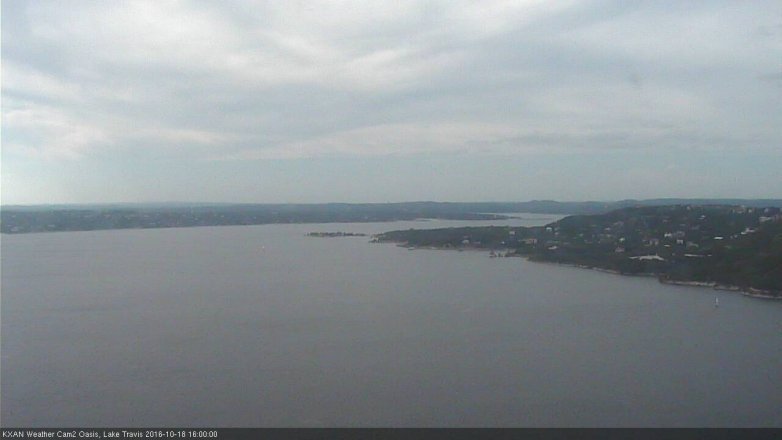 Lake Travis webcam, October 18, 2016 3:10 PM CT