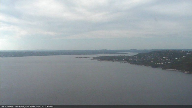 Lake Travis webcam, October 18, 2016 3:15 PM CT
