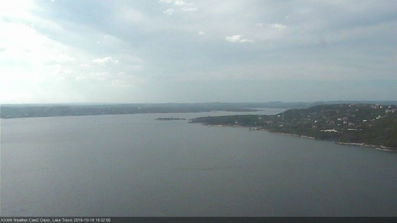 Lake Travis webcam, October 18, 2016 3:40 PM CT