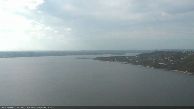 Lake Travis webcam, October 18, 2016 3:50 PM CT