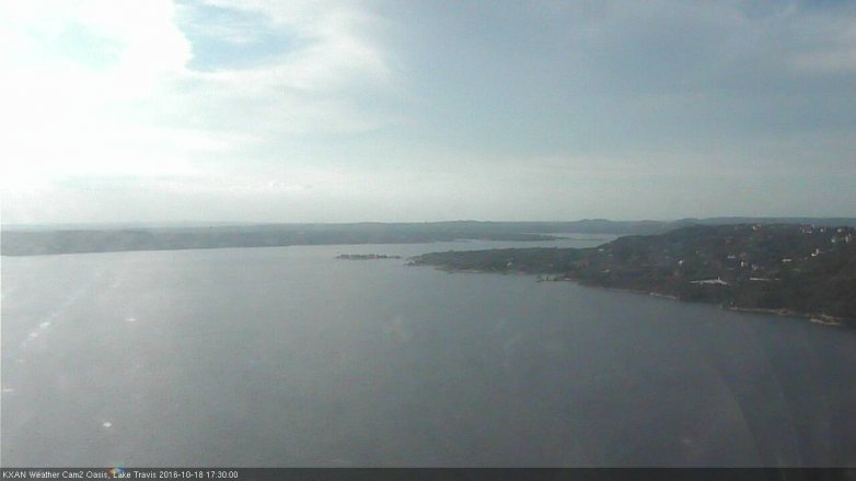 Lake Travis webcam, October 18, 2016 4:35 PM CT