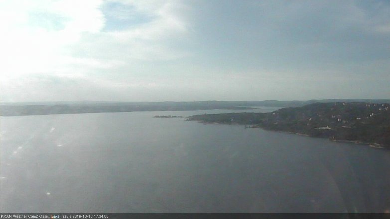 Lake Travis webcam, October 18, 2016 5:05 PM CT