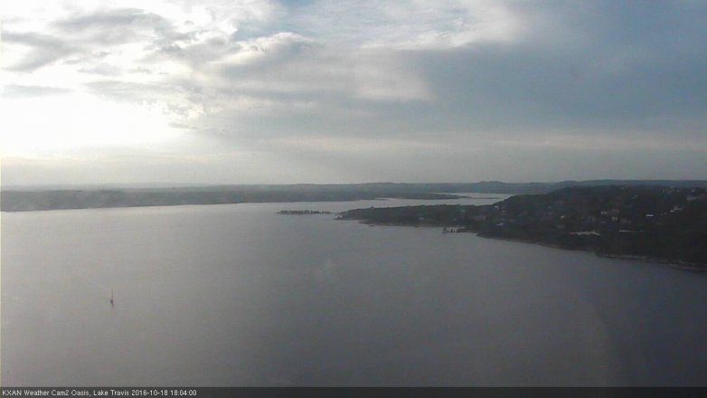 Lake Travis webcam, October 18, 2016 5:15 PM CT