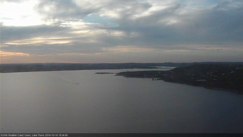 Lake Travis webcam, October 18, 2016 6:00 PM CT