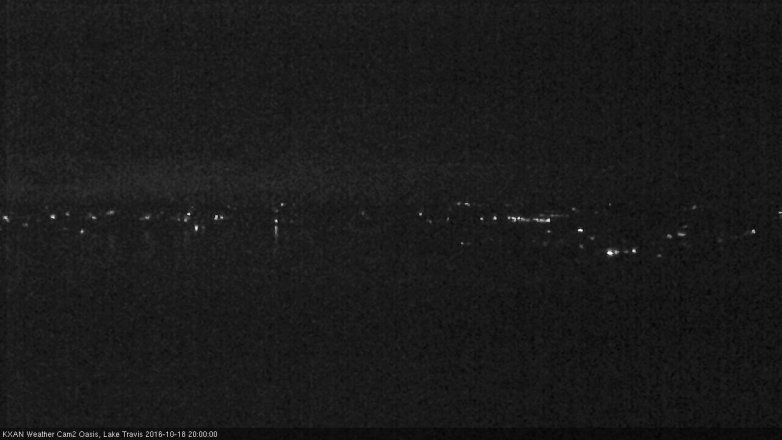 Lake Travis webcam, October 18, 2016 7:10 PM CT