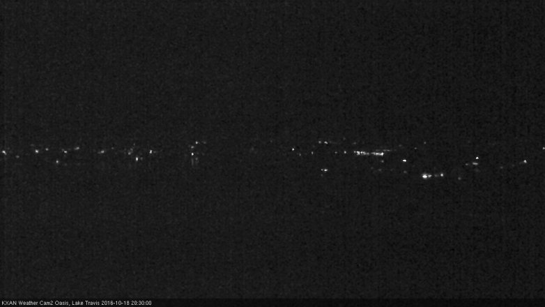 Lake Travis webcam, October 18, 2016 7:40 PM CT