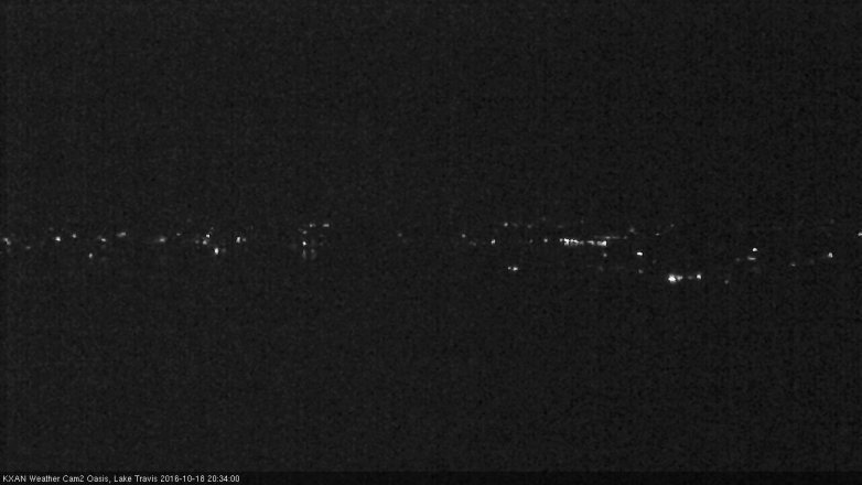 Lake Travis webcam, October 18, 2016 8:05 PM CT