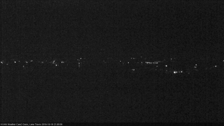 Lake Travis webcam, October 18, 2016 8:15 PM CT