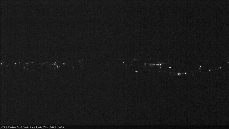 Lake Travis webcam, October 18, 2016 8:55 PM CT