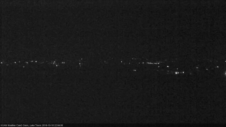 Lake Travis webcam, October 18, 2016 9:20 PM CT
