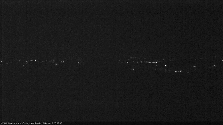 Lake Travis webcam, October 18, 2016 10:30 PM CT
