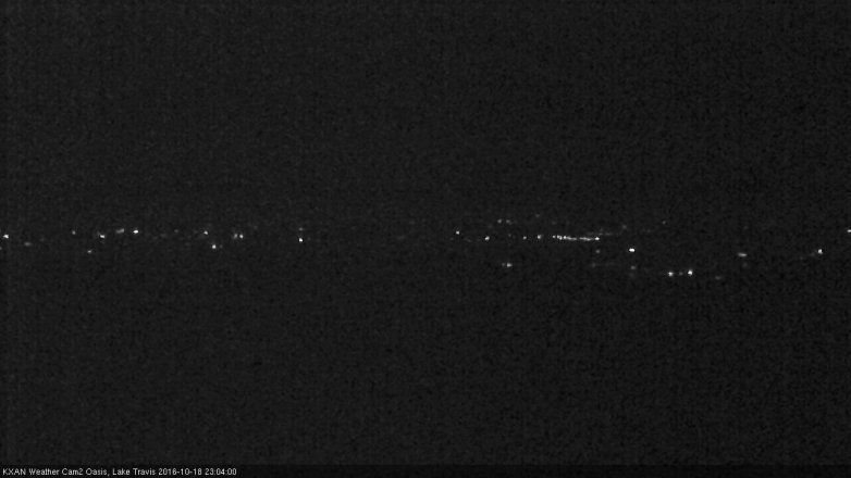 Lake Travis webcam, October 18, 2016 10:35 PM CT