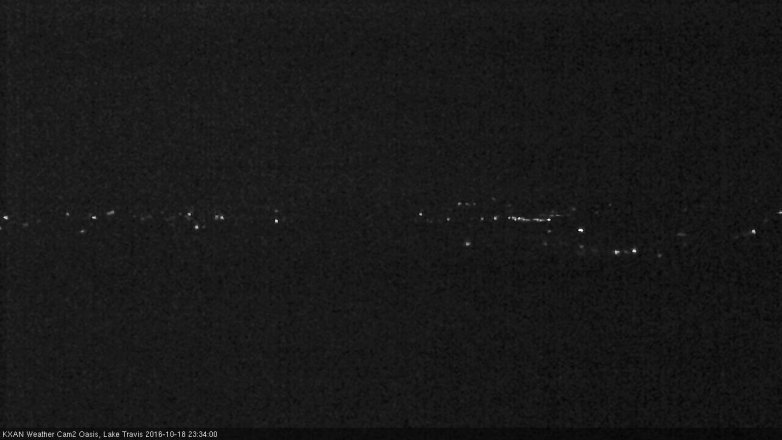 Lake Travis webcam, October 18, 2016 10:40 PM CT