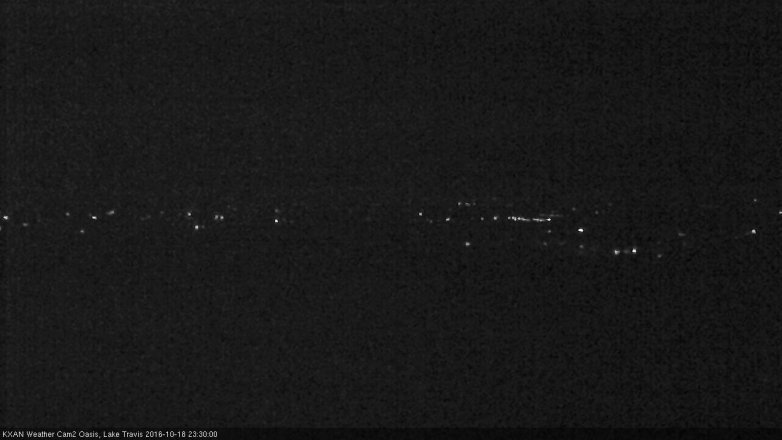 Lake Travis webcam, October 18, 2016 10:45 PM CT