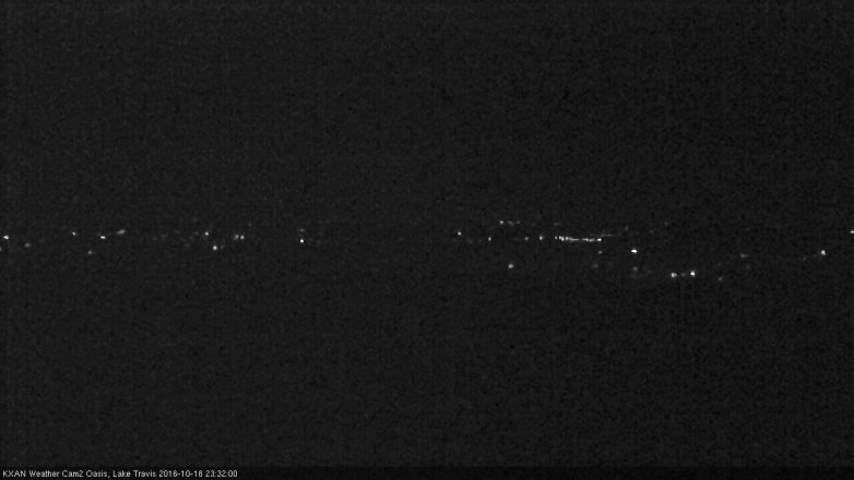 Lake Travis webcam, October 18, 2016 11:00 PM CT