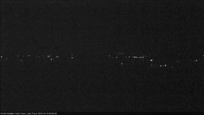 Lake Travis webcam, October 18, 2016 11:10 PM CT