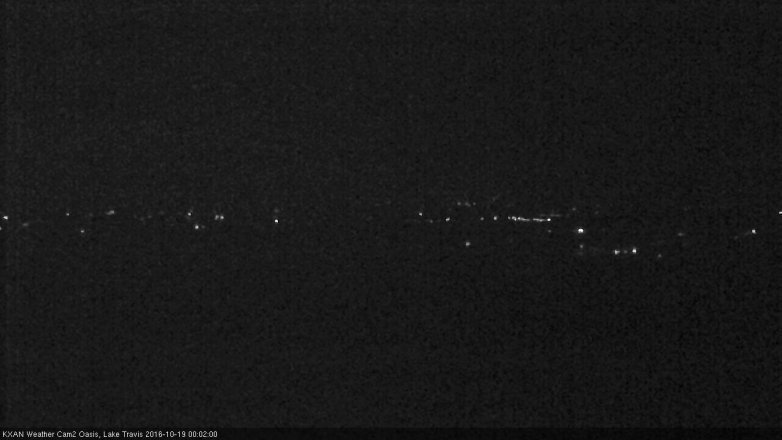 Lake Travis webcam, October 18, 2016 11:15 PM CT