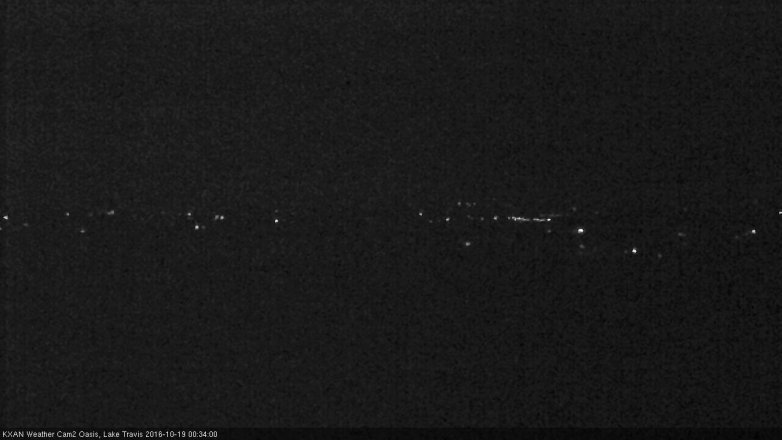 Lake Travis webcam, October 18, 2016 11:40 PM CT