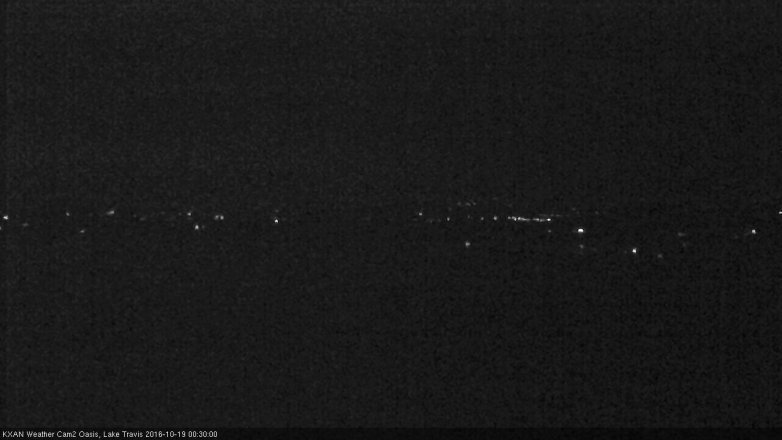 Lake Travis webcam, October 18, 2016 11:50 PM CT